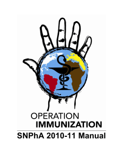 SNPhA 2010-11 Manual