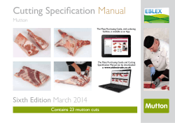 Cutting Specification Manual Mutton
