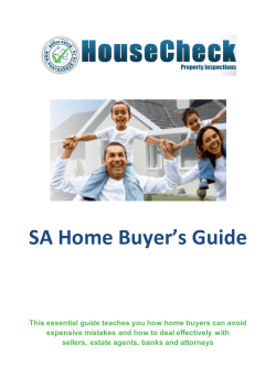 SA Home Buyer’s Guide