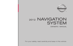 NAVIGATION SYSTEM 2012 LCN-D