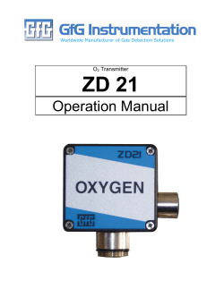 ZD 21 Operation Manual  O