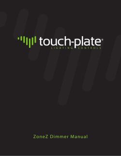 ZoneZ Dimmer Manual