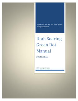 Utah Soaring Green Dot Manual 2014 Edition