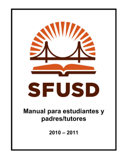 Manual para estudiantes y padres/tutores 2010 – 2011