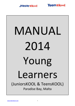 MANUAL 2014 Young Learners