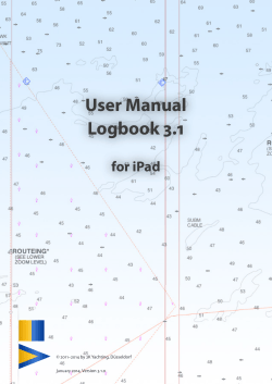User Manual Logbook 3.1 for iPad © 2011–2014 by 2K Yachting, Düsseldorf