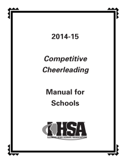 2014-15 Manual for Schools Competitive