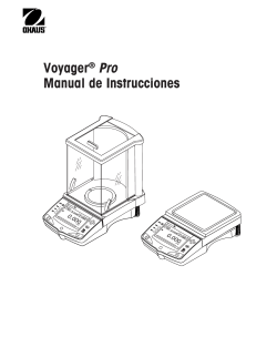 Pro Voyager  Manual de Instrucciones