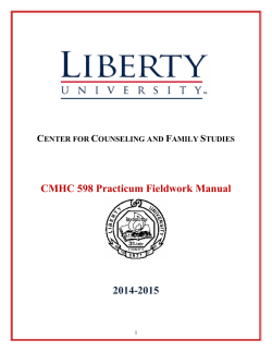 CMHC 598 Practicum Fieldwork Manual  4-2015 201