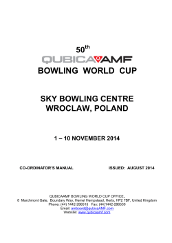 BOWLING  WORLD  CUP  50 SKY BOWLING CENTRE