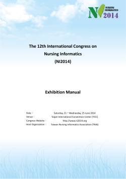The 12th International Congress on Nursing Informatics (NI2014)