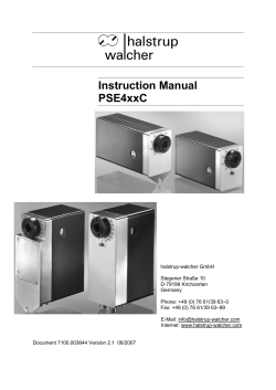 Instruction Manual PSE4xxC
