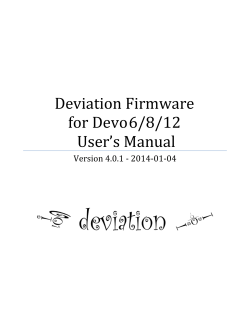 Deviation Firmware for Devo 6/8/12 User’s Manual