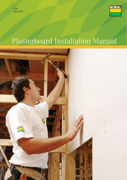 Plasterboard Installation Manual PB103 August 2007