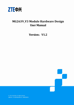MG2639_V3 Module Hardware Design User Manual Version