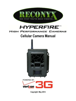 Cellular Camera Manual Copyright: May 2014