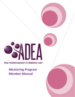 Mentoring Program Member Manual