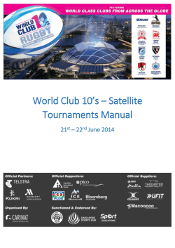 World Club 10’s – Satellite Tournaments Manual 21 – 22