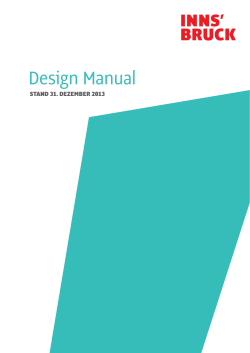 Design Manual Stand 31. dezember 2013