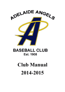 Club Manual 2014-2015