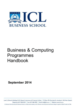 Programmes Handbook September 2014