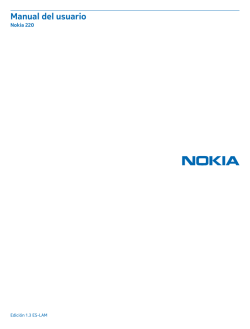 Manual del usuario Nokia 220 Edición 1.3 ES-LAM