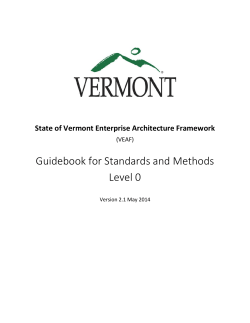 Guidebook for Standards and Methods Level 0 (VEAF)