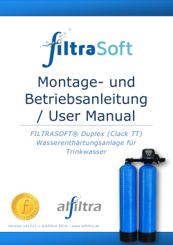 Montage- und Betriebsanleitung / User Manual