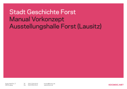 Stadt Geschichte Forst Manual Vorkonzept Ausstellungshalle Forst (Lausitz) kocmoc.net
