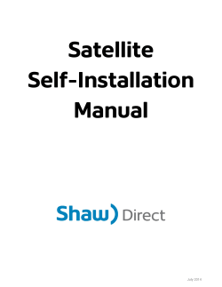Satellite Self-Installation Manual