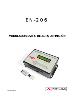 EN-206 MODULADOR DVB-C DE ALTA DEFINICIÓN  - 0 MI1995 -