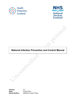 National Infection Prevention and Control Manual  2.3 4 April 2014