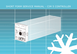 Short form Service manual - cim 5 controller