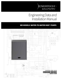 Engineering Data and Installation Manual 20D153-01NN