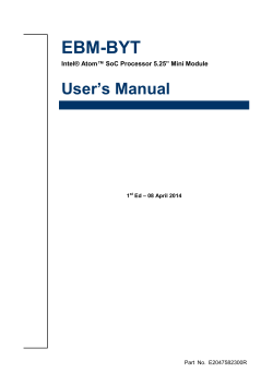 EBM-BYT ’s Manual User