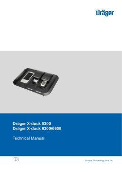 Dräger X-dock 5300 Dräger X-dock 6300/6600 Technical Manual i