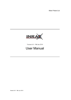 User Manual Meier Pollard Ltd Version 6.8 - 19th Jun 2014