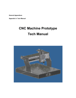 CNC Machine Prototype Tech Manual