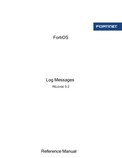 FortiOS Log Messages Reference Manual R