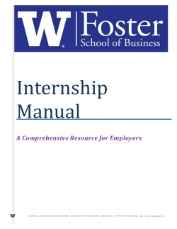 Internship Manual  A Comprehensive Resource for Employers