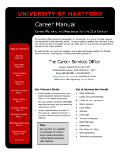 Career Manual Career Planning and Resources for the 21st Century