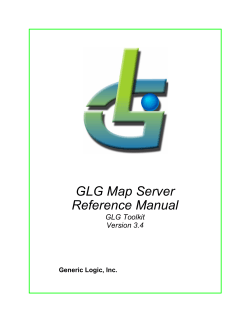 GLG Map Server Reference Manual GLG Toolkit Version 3.4