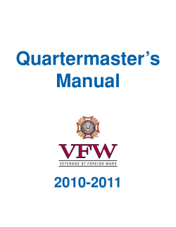 Quartermaster’s Manual 2010-2011 1