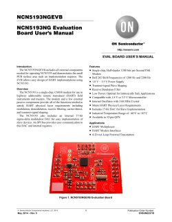 NCN5193NGEVB NCN5193NG Evaluation Board User's Manual •