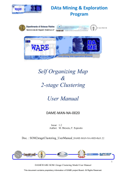 Self Organizing Map &amp; 2-stage Clustering