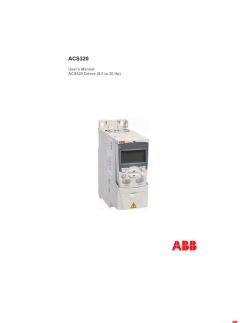 ACS320 User’s Manual ACS320 Drives (0.5 to 30 Hp)