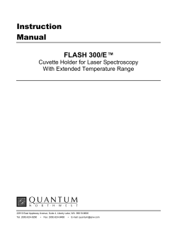 Instruction Manual FLASH 300/E