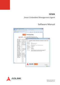 Software Manual SEMA Smart Embedded Management Agent