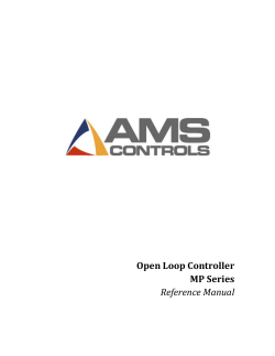 Open Loop Controller MP Series Reference Manual
