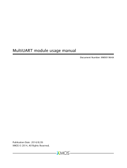 MultiUART module usage manual Document Number: XM001964A Publication Date: 2014/6/26